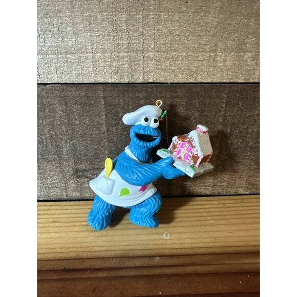 Vintage Cookie Monster Sesame Street Christmas Ornament Jim Henson 26232 In Box - Picture 1 of 3